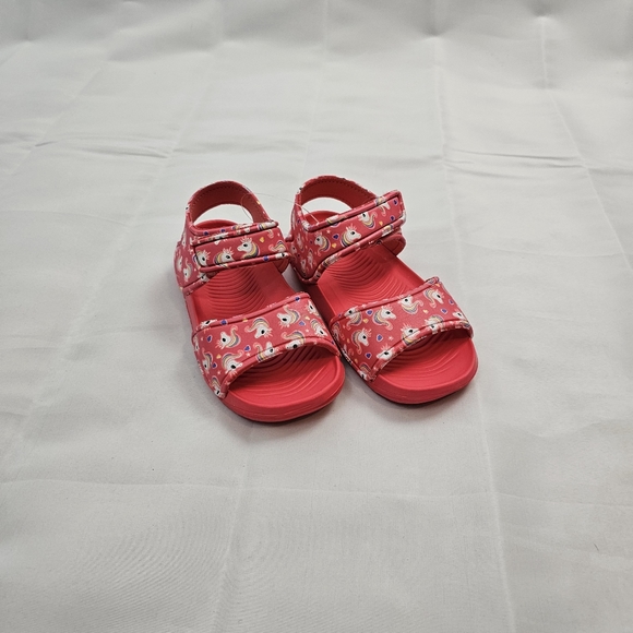 NWT, Toddler's Sandals Unicorn Red Kid Shoes Size 8-11.5 - Picture 3 of 11